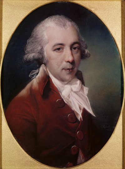 Portret van Richard Brinsley Sheridan (1751-1816) door John Russell